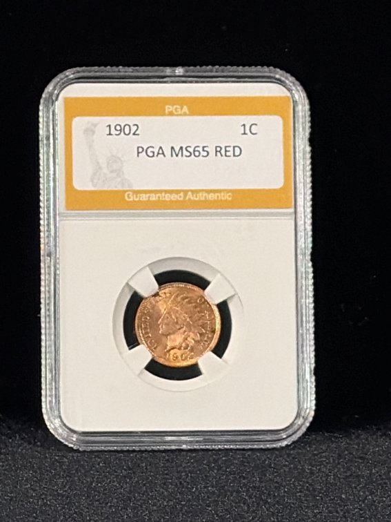 1902 Indian head, Penny MS 65 RED