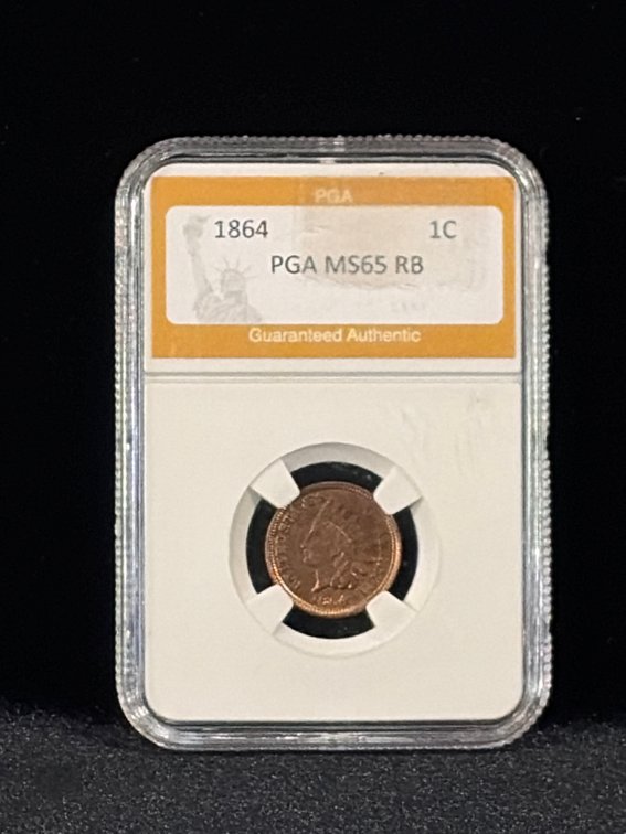 1864 Indian head Penny MS 65 RB