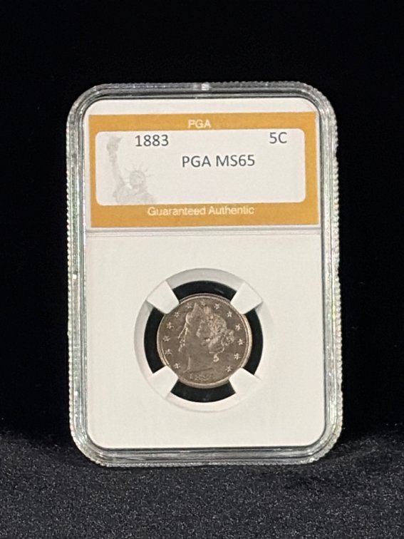 1883 liberty nickel MS 65