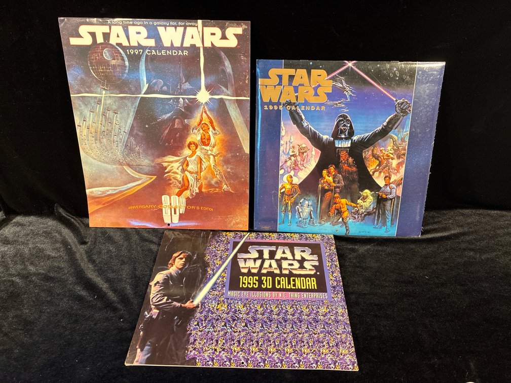 Vintage 1990s Star Wars Calendars
