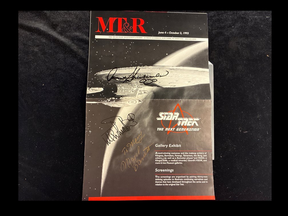 Multi-autographed Star Trek Pamphlet