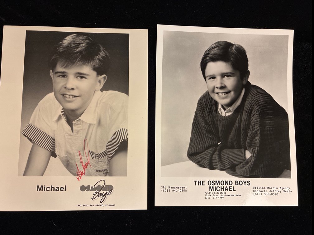Michael Osmond Autograph and Picture