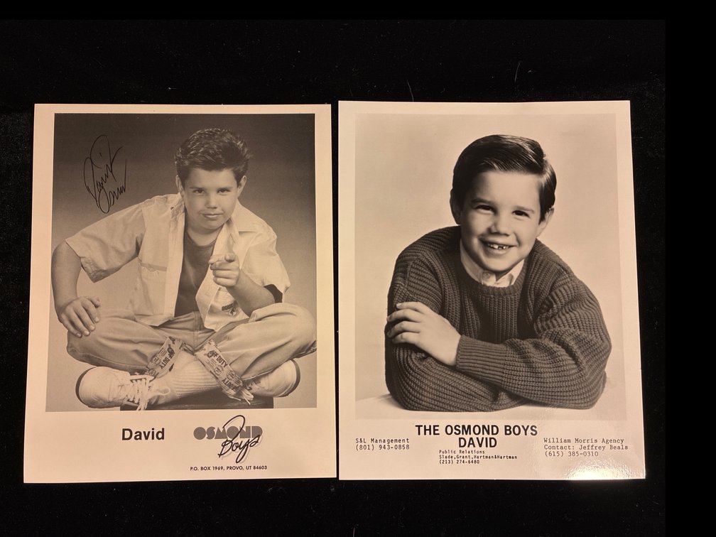 David Osmond autograph