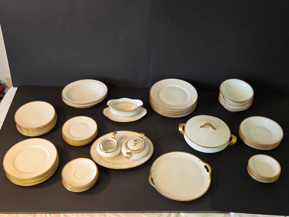 Haviland Limoges Wedding Band Formal Dining set