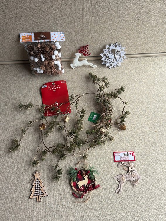 Woodland theme Christmas decor/ornaments