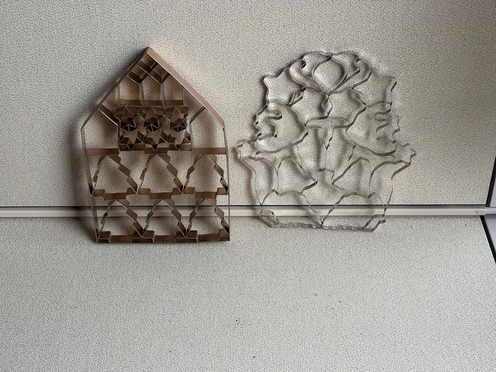 Vintage copper cookie cutter Christmas