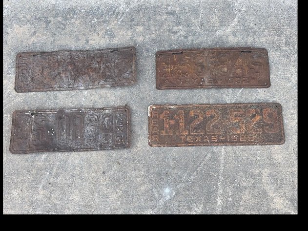 1929,30,31,32 Texas plates