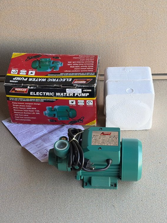 American 1/2 hp electric water pump