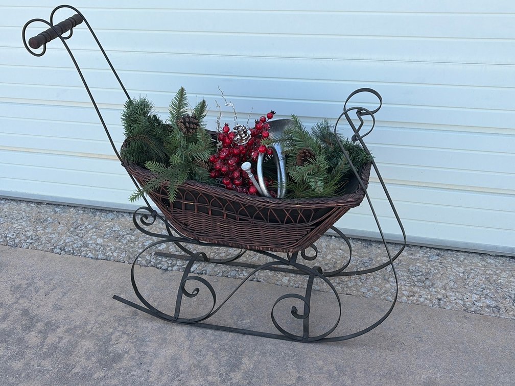 Decorative Christmas sleigh