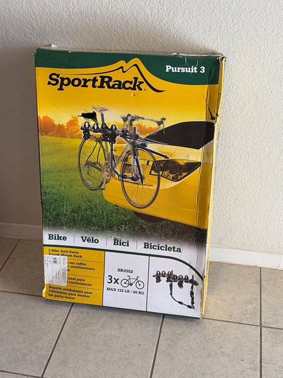 SportRack bike rack for car holds three bikes