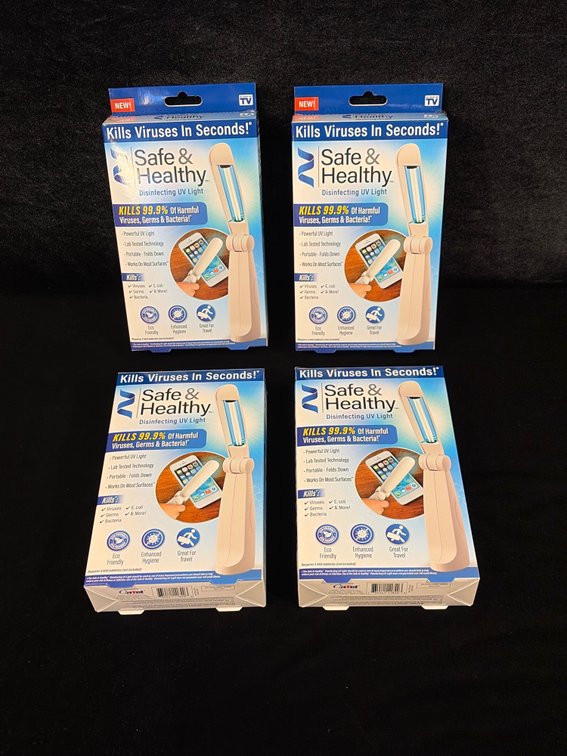 (4) Safe and healthy disinfecting UV lights