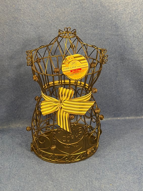Epic cork cage, designer wine cork collector