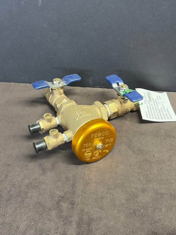 Febco 765 brass backflow preventer