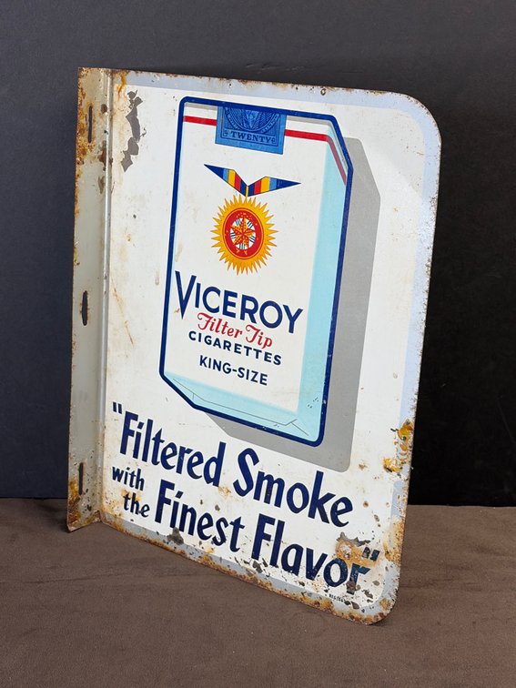 Viceroys cigarette, double-sided sign