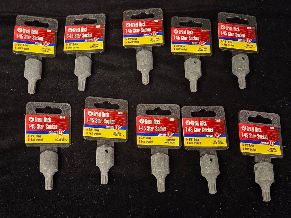 10 pc T-45 Star Socket 3/8" Drive