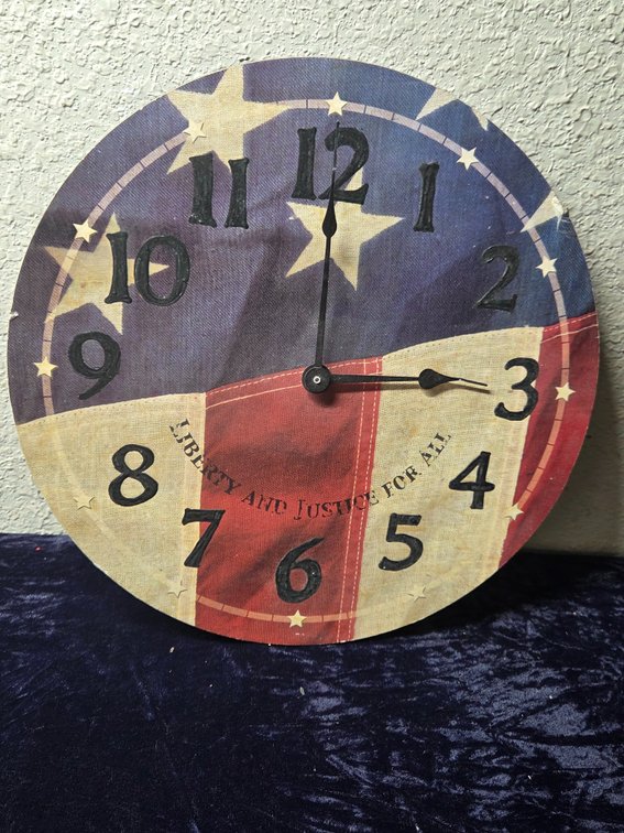 Liberty and Justice for All Clock
