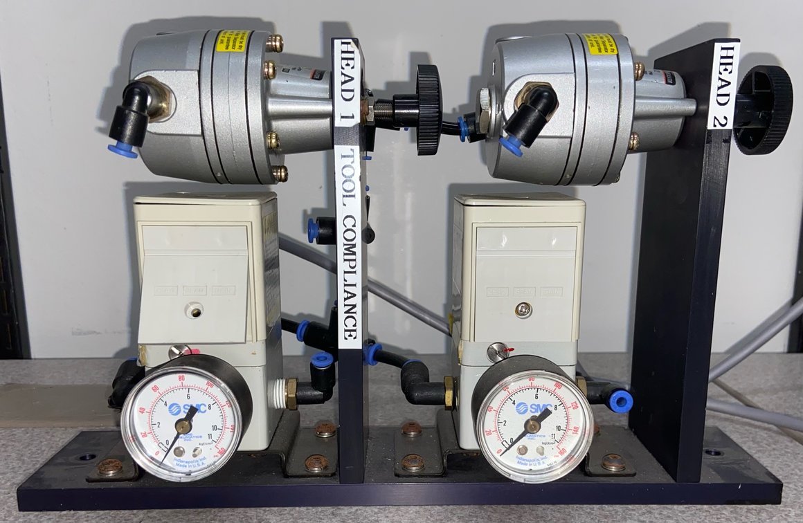 65. 2ea SMC Regulator Assemblies- Each Includes 1ea NIR200-N02 Precision Regulator with 1ea SMC E/P Regulator, Max Input: 100 PSI; Max Output 30 PSI & 70 PSI Respectively