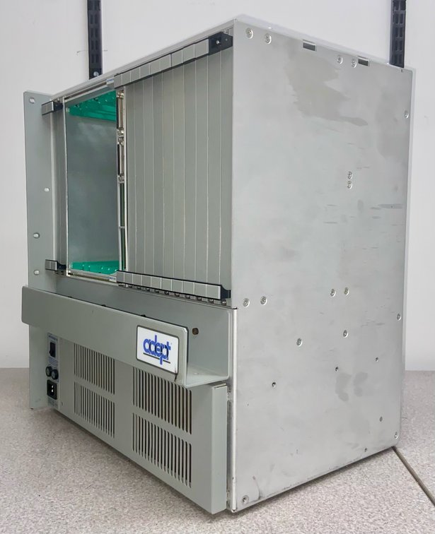 75. Adept Technology MV-19 Robot Controller Chassis & Power Supply, 19 Slots, 200-240VAC Input Power