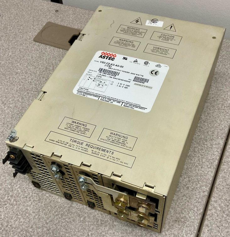 26. Astec VS3-C2-K2-A0-20 DC Power Supply, Dual Outputs: 5.0V @ 330A & 2.0V @ 50A