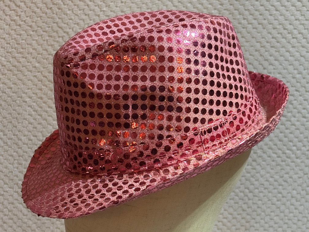 Sequined fedora party hat