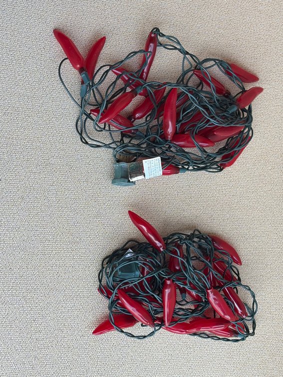Hot pepper Christmas lights