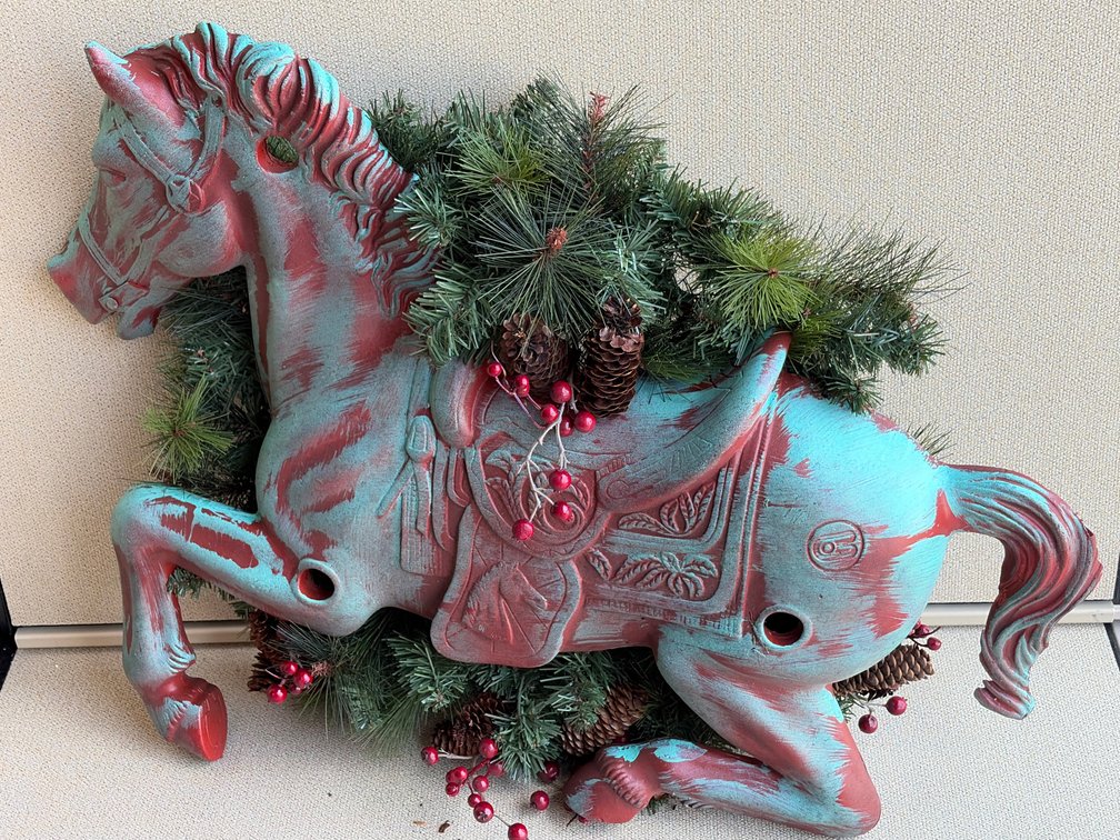 Large Christmas horse