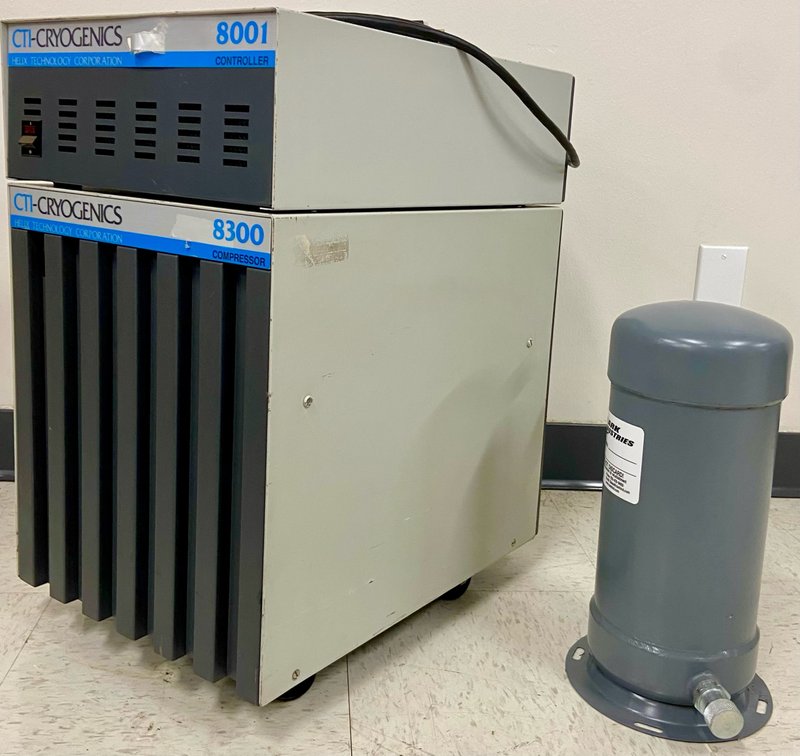 49. CTI 8300 Water Cooled Helium Compressor with Model 8001 Controller and Clarke Industries Adsorber  