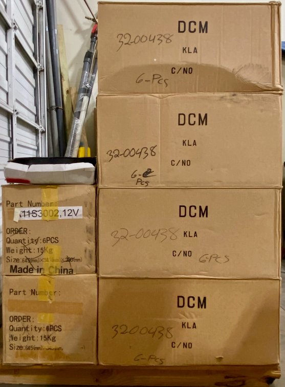 53. 37ea Omega TA11S3002 11” Condenser Fans, 12 VDC Operation, Brand New & Unused