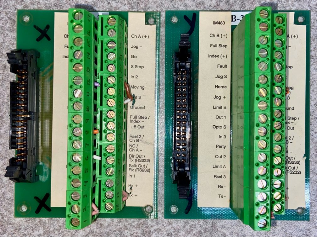 59. 2ea Phoenix Contact Breakout Boards, for Mating with 34 Pin IDE Female Connectors