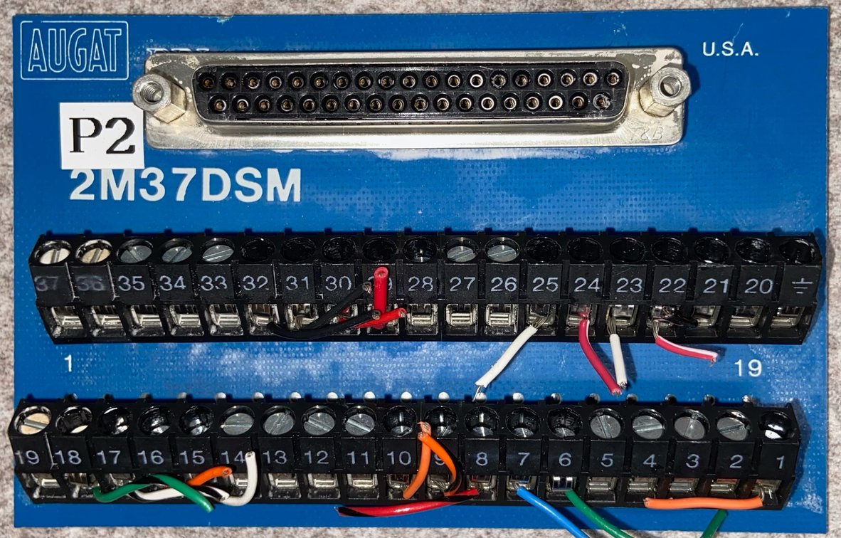 58. 5ea Augat 2M37DSM Breakout Boards, for Mating with 37 Pin D-Sub Male Connector