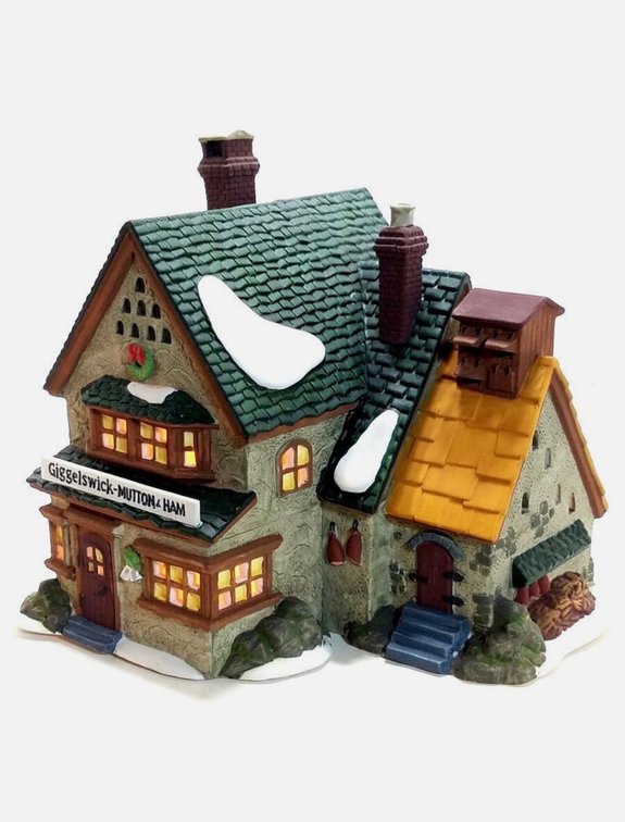 Department 56 Dickens' Village Series Giggelswick Mutton & Ham porcelain building from 1994