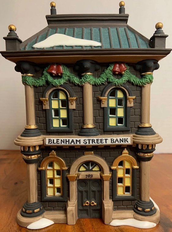 the Department 56 Dickens' Village Series "Blenham Street Bank"
