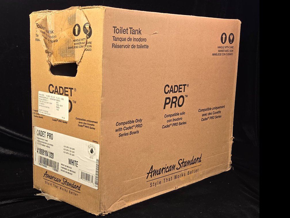 Cadet Pro White 10 inch 4.8 LPF Toilet Tank NIB