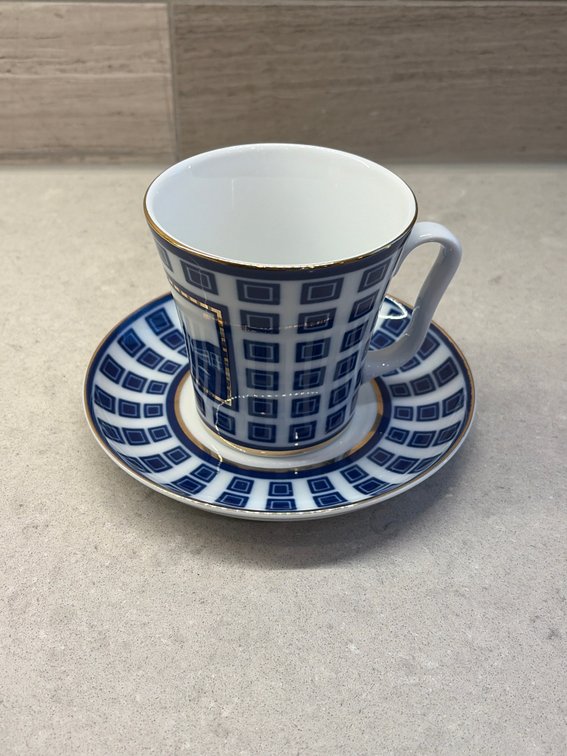 Imperial porcelain St. Petersburg mug/saucer