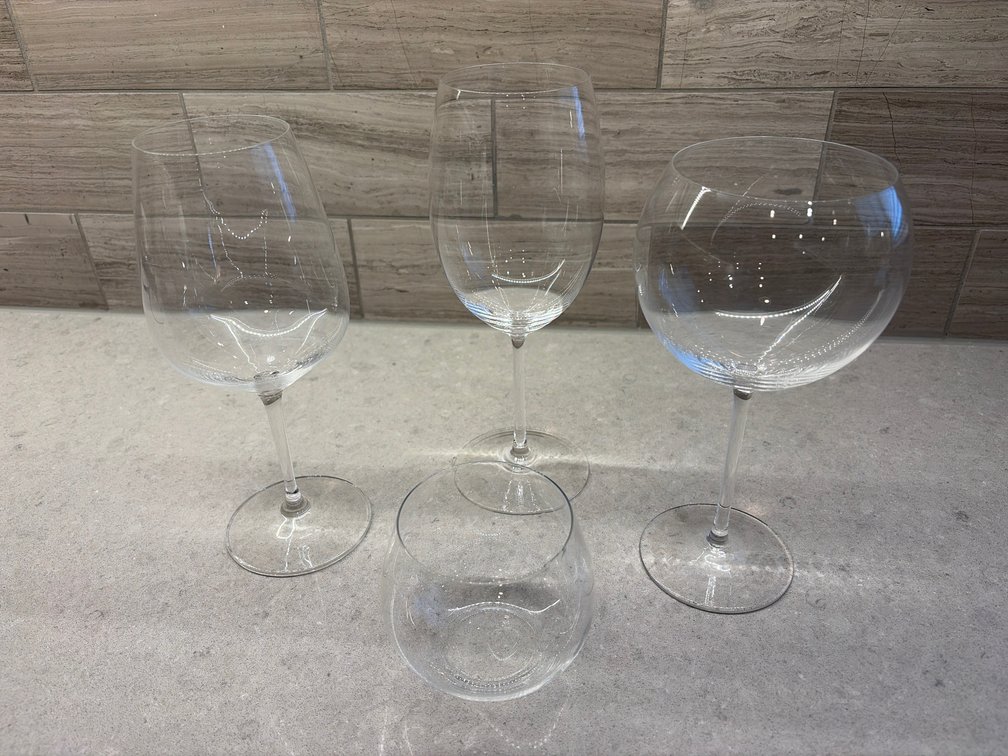 Four high quality wine glasses