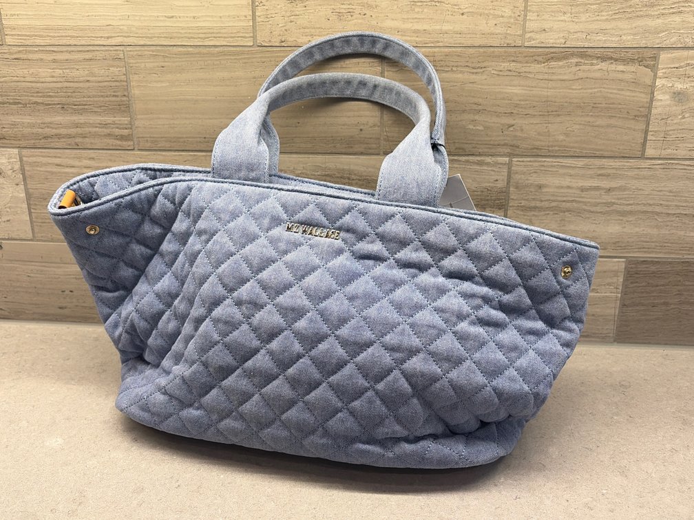 MZ Wallace true light denim color, Metro city tote size medium new