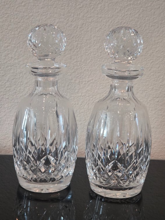 2 Waterford Crystal Lismore Spirit Decanter with stoppers