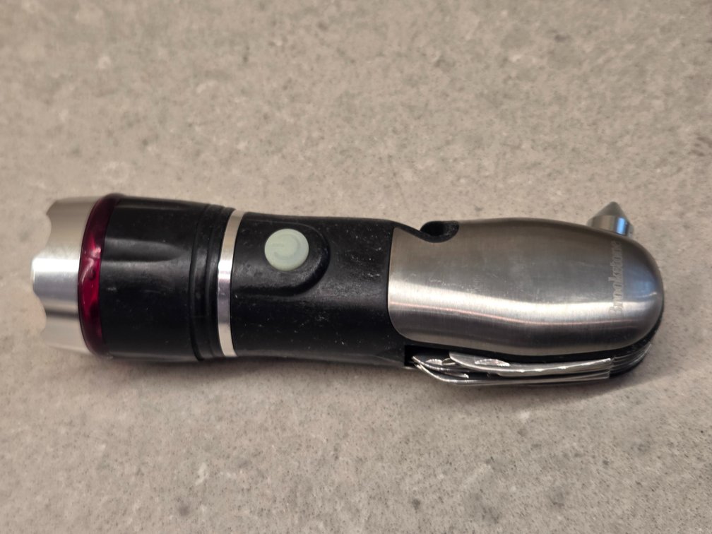 Brookstone Emergency Tool and Flashlight