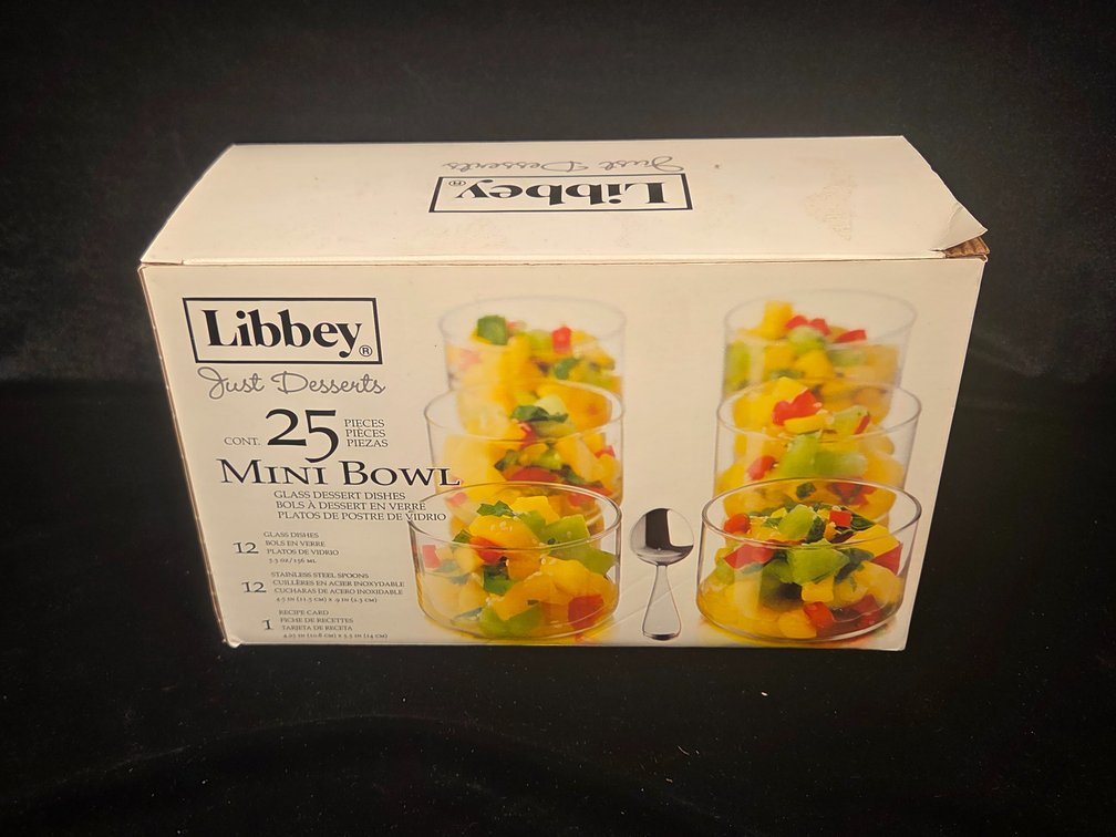 Libbey Just Desserts Mini Bowl Glass Dessert Set