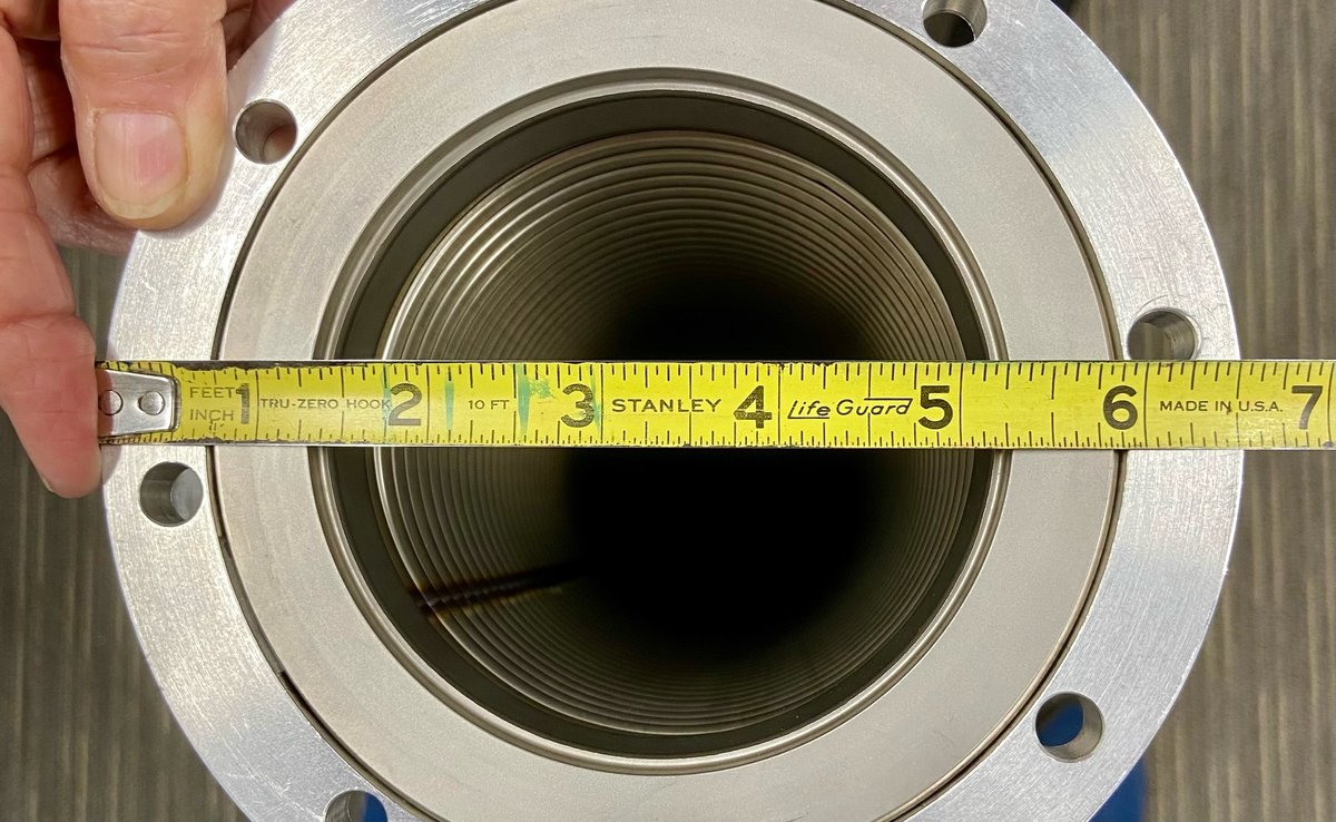 94. Stainless Steel Vacuum Line, 38” (l) with ISO-F 100 Flanges