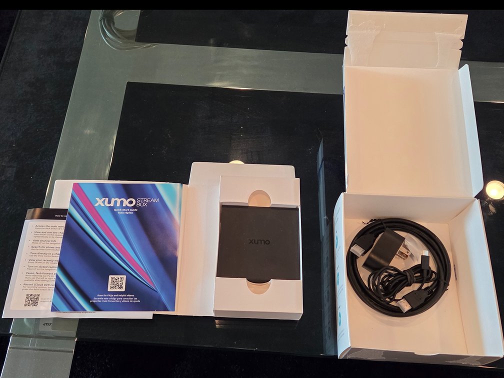 Xumo Stream Box in opened box