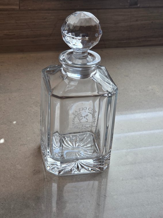 "Fazio Cup Nashville 2019 Day 2 Low Net Troubador" Crystal Decanter