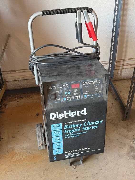 DieHard battery charger/engine start/air compressor