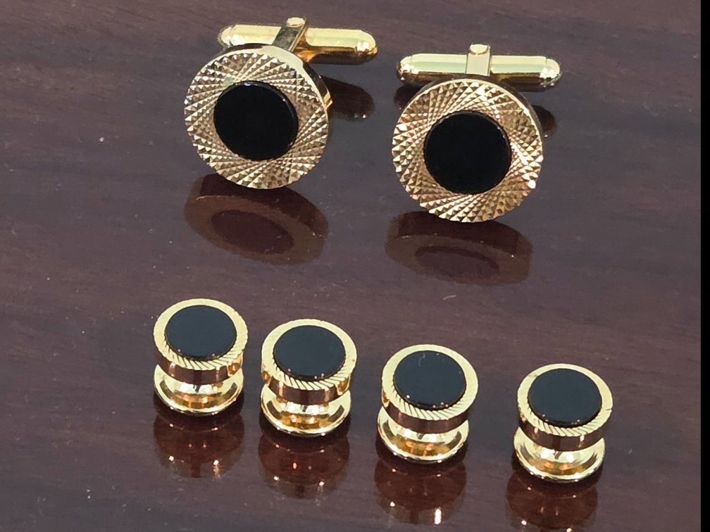 Onyx Cufflinks and studs