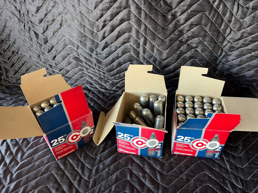 CO2 cartridges 64 total