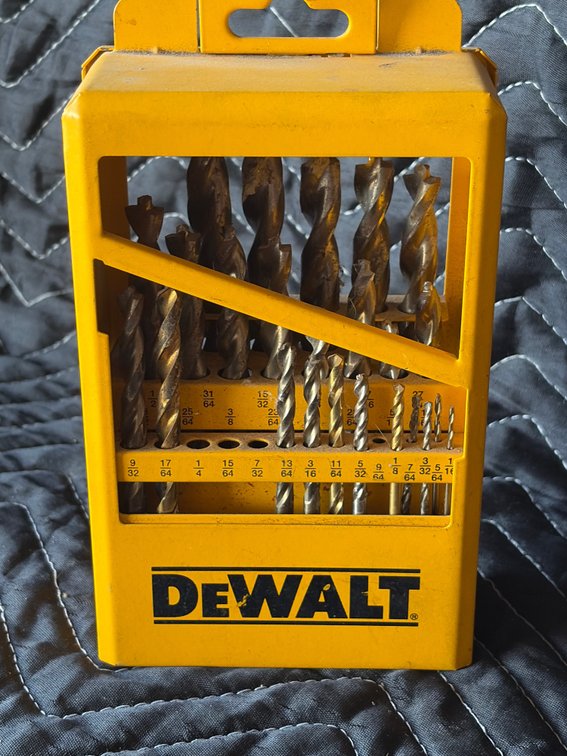 DeWalt drillbit selection/index