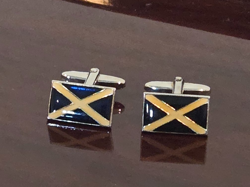Scottish Saltire cross Cufflinks