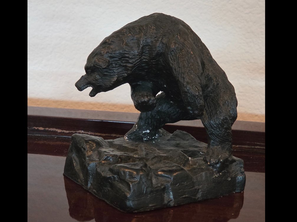 Bronze Bear Sculpture