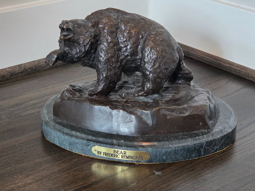 Bear Bronze Statue by Frederic Remington