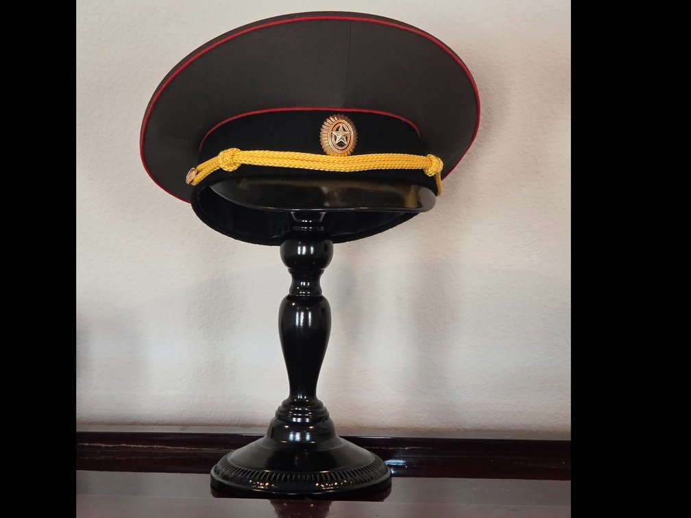 Vintage Soviet Military furazhka peaked cap